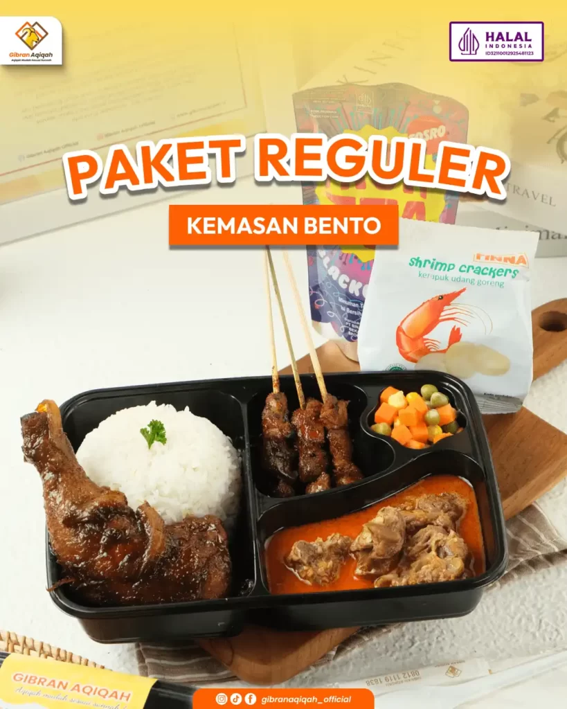 kemasan bento gibran aqiqah